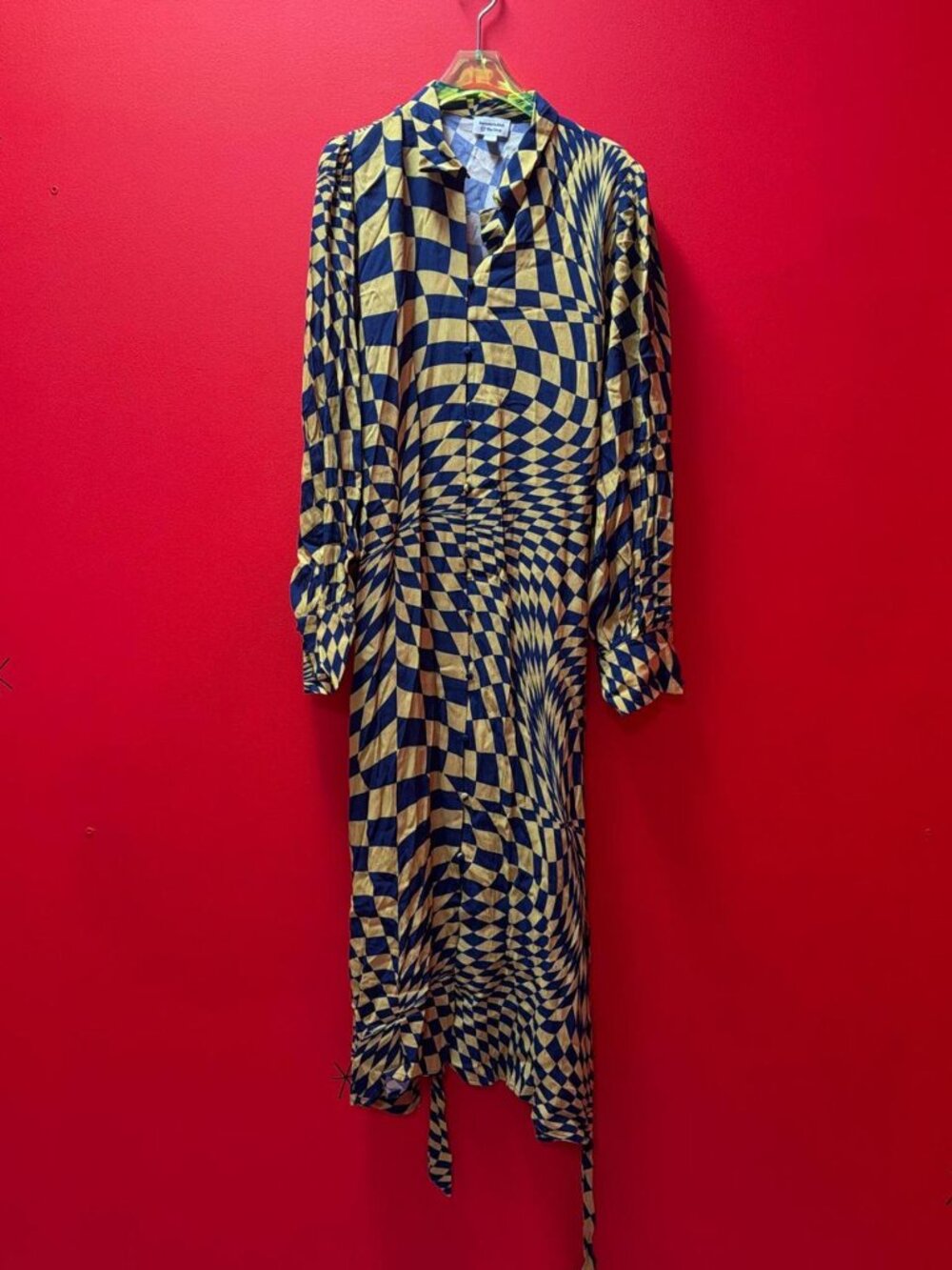Geometric Print Midi Dress